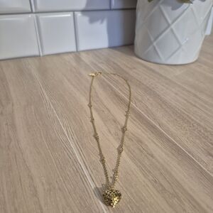 Coach Gold Heart Pendant Necklace